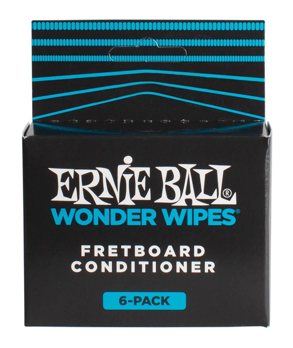 Ernie Ball EB-4276 Wonder wipes, Fretboard Conditioner, 6 pc