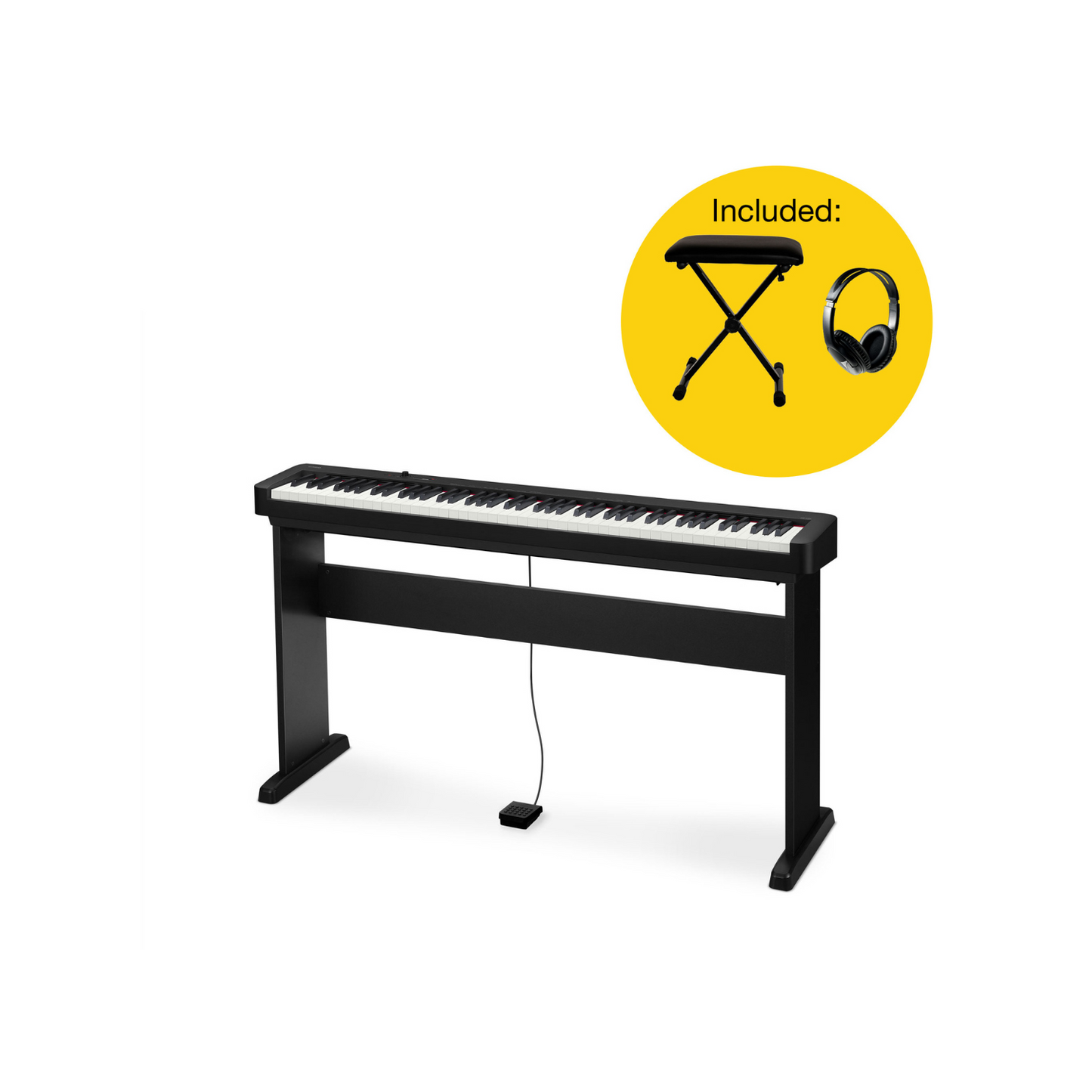 JULESALG Casio Bundle CDP-S110BK Digital Piano