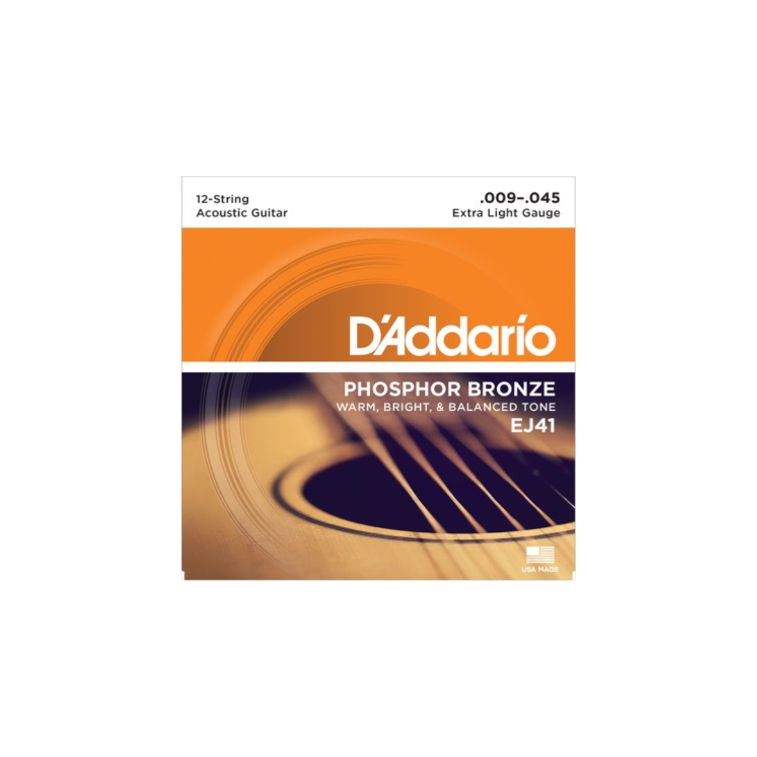 D'Addario Fretted EJ41 009 - 045 (12-Strängset)