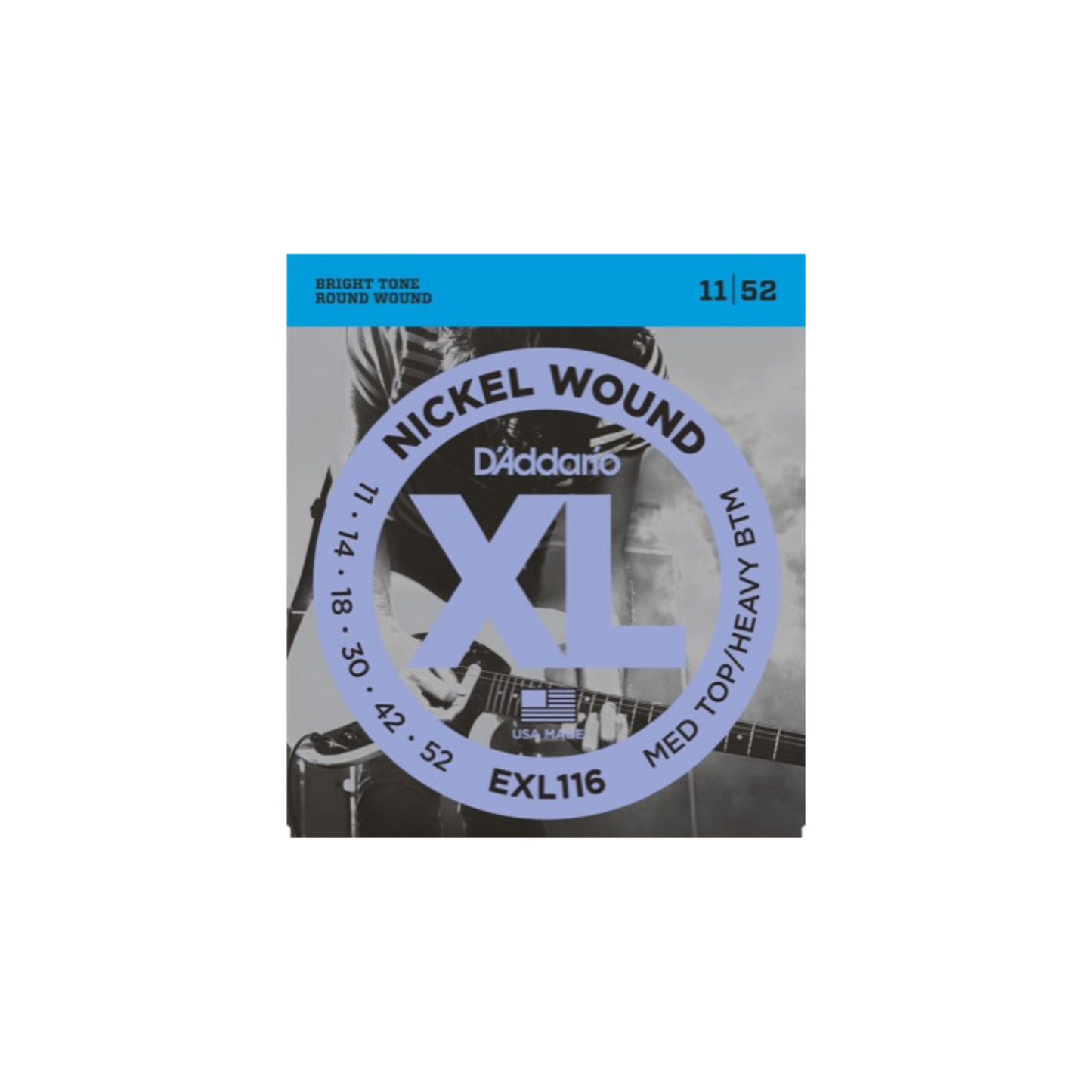 D'Addario Fretted EXL116 011 - 052 (Drop-tuning)