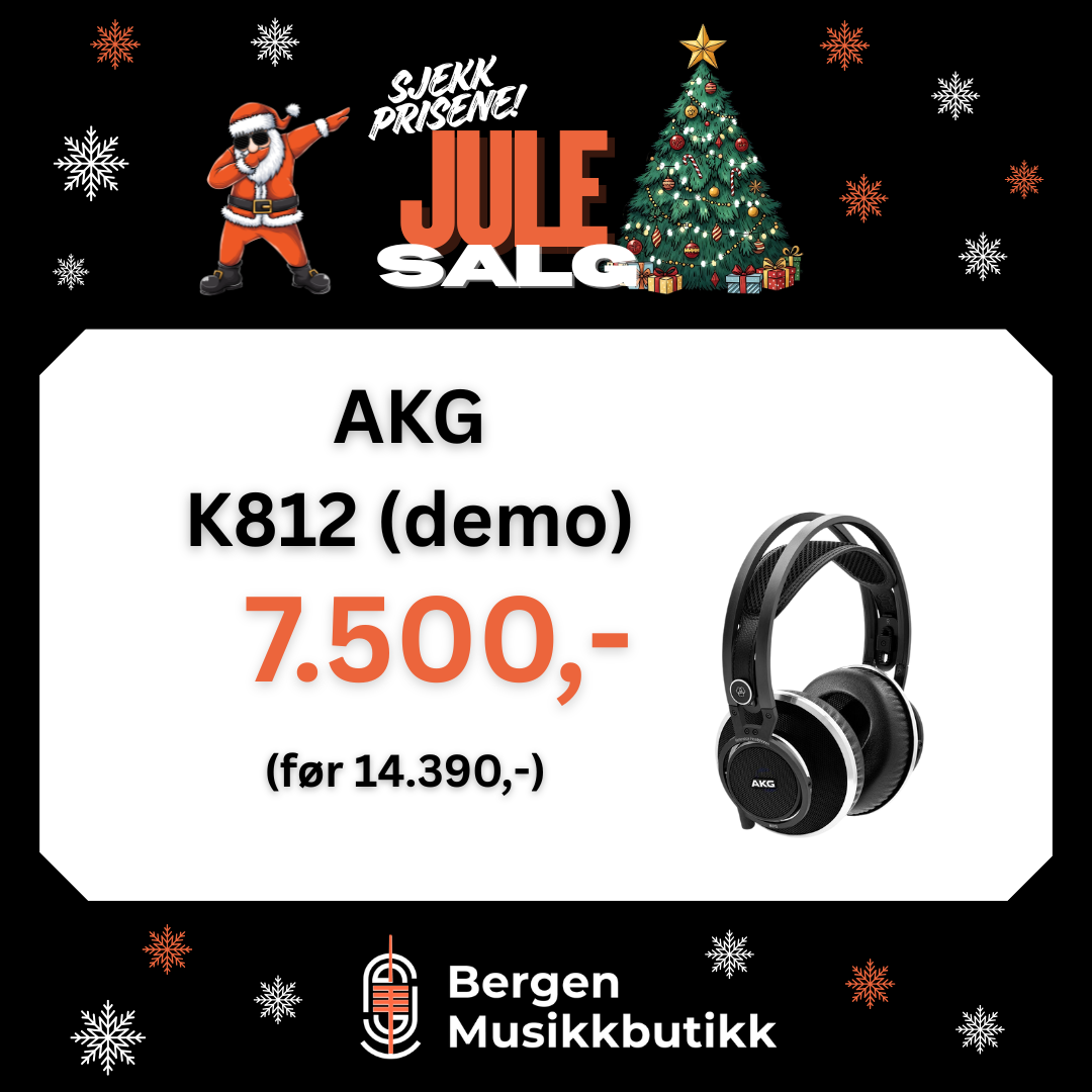 JULESALG AKG K812 Superior reference headphones (demo, mangler embalasje)