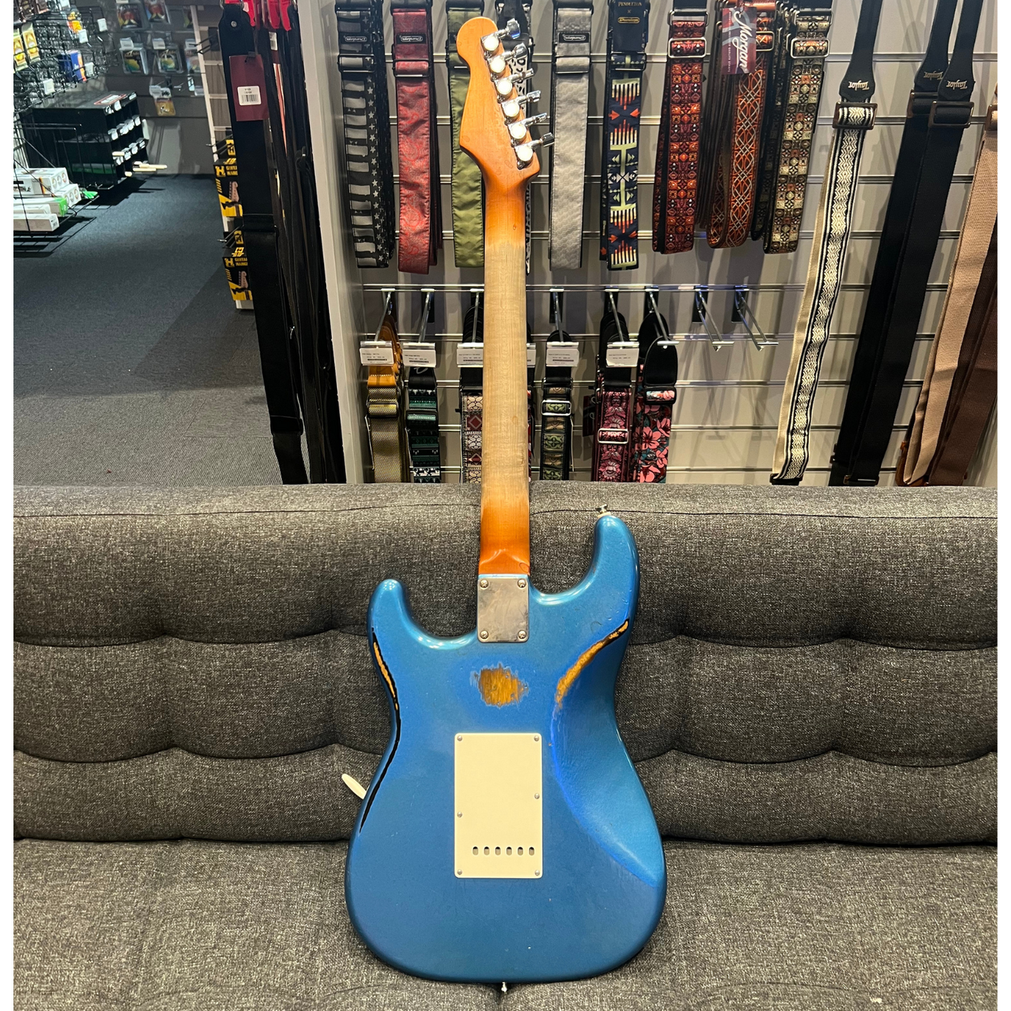 Oswald OS Relic Lake Placid Blue over 2-tone Sunburst