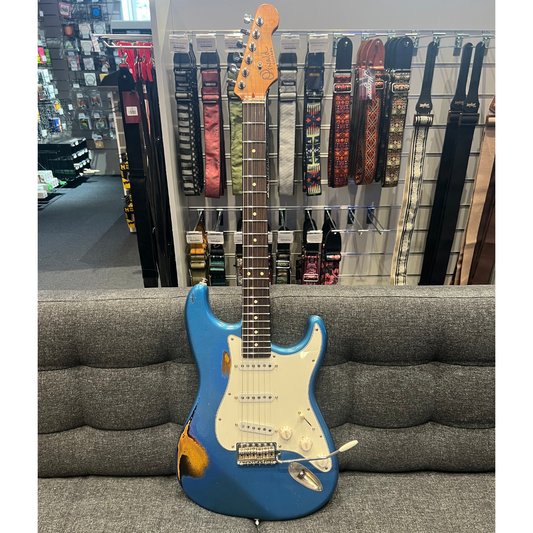 Oswald OS Relic Lake Placid Blue over 2-tone Sunburst