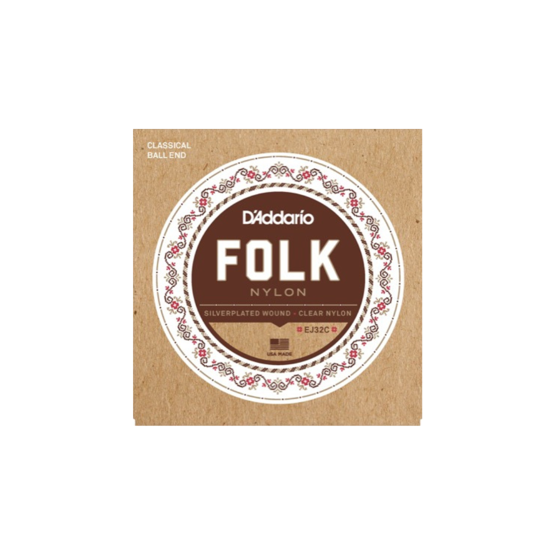 EJ32C EJ32C D'Addario Fretted EJ32C Silverplated wound/Clear m.kula