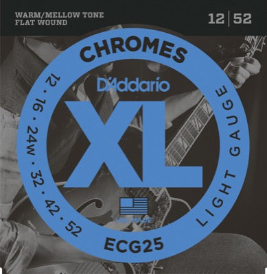 D'Addario Fretted ECG25 012 - 052
