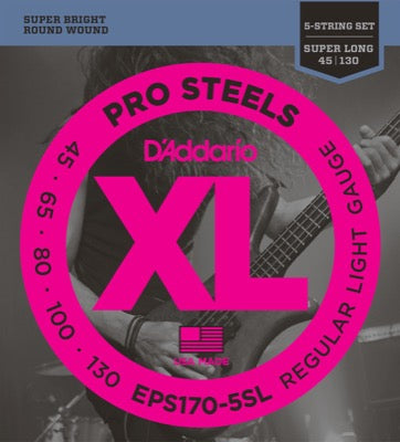 D'Addario Fretted EPS170-5SL Light 045 - 130 (5-str.Super Long)