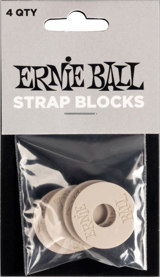 Ernie Ball 5625 Strap Blocks, Gray, 4 pc