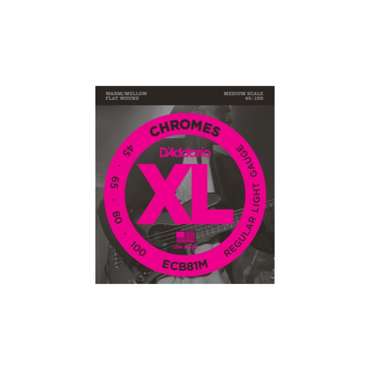 D'Addario Fretted ECB81M Light 045 - 100 (Medium Scale)