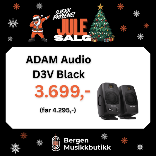 JULESALG Adam Audio D3V Black Active Desktop Monitoring System, 3,5" woofer
