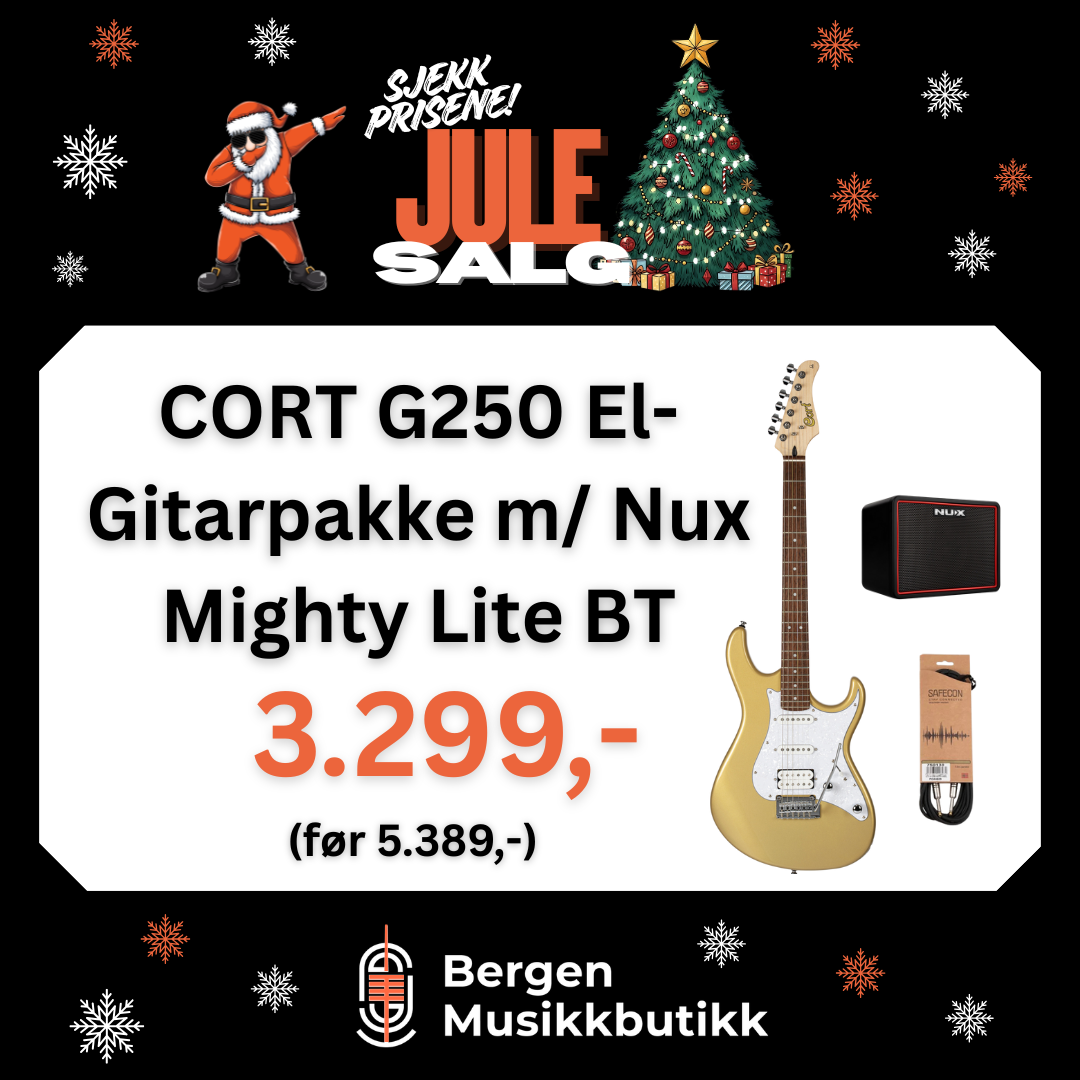 JULESALG CORT G250 El-Gitarpakke m/ Nux Mighty Lite BT
