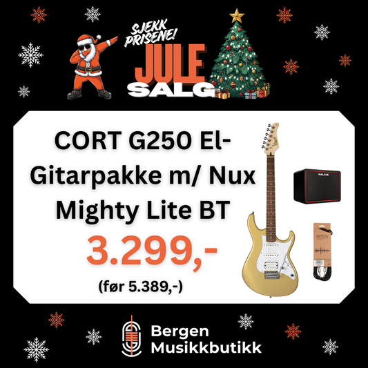JULESALG CORT G250 El-Gitarpakke m/ Nux Mighty Lite BT