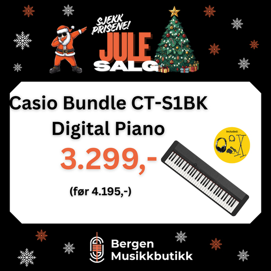 JULESALG Casio Bundle CT-S1BK Digital Piano