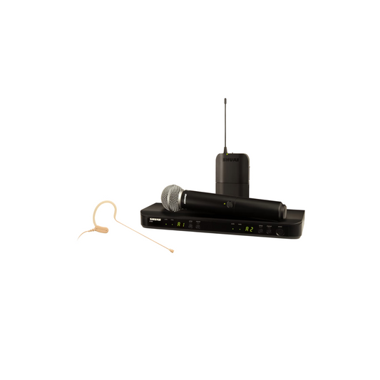 (Bestillingsvare 1-2 dagers levering) Shure BLX1288 combo med MX153 og SM58 (S 8) (823-832MHz)