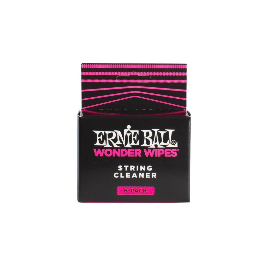 Ernie Ball EB-4277 Wonder Wipes, String Cleaner, 6 pc