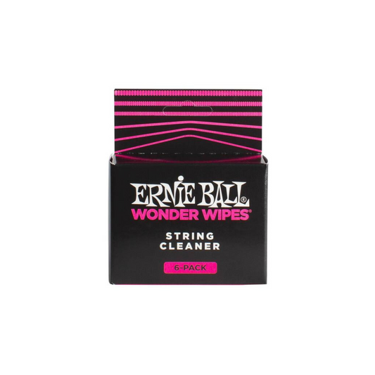 Ernie Ball EB-4277 Wonder Wipes, String Cleaner, 6 pc