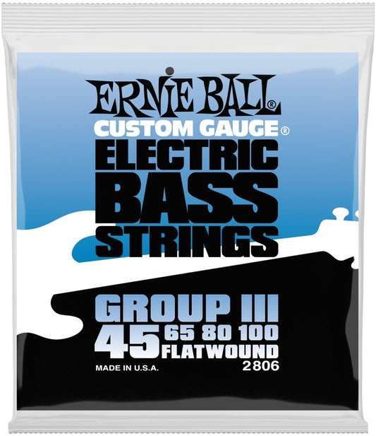 Ernie Ball 2806 Flatwound Stainless Steel Bass 45-100