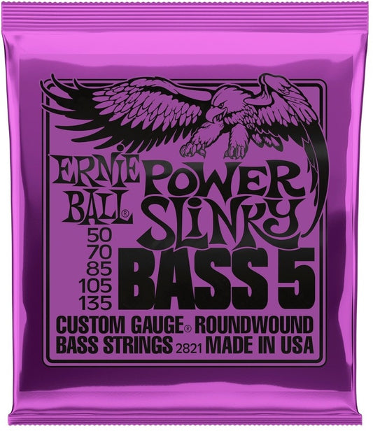 Ernie Ball 2821 5-String Bass Power Slinky Nickel