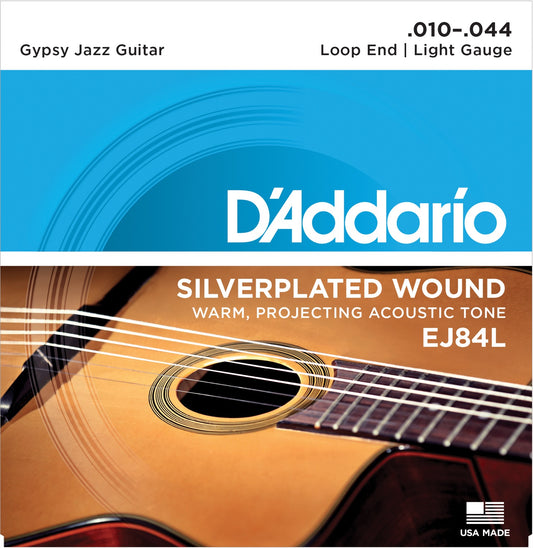 D'Addario Fretted EJ84L 010 - 044 (Gypsy Jazz) Loop
