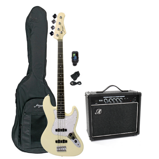 Morgan Nybegynnerpakke Bass Hvit