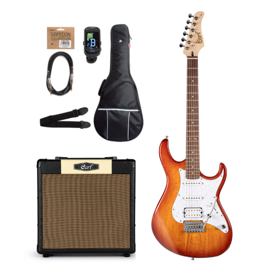 Cort Nybegynnerpakke Elektrisk Gitar Sunburst
